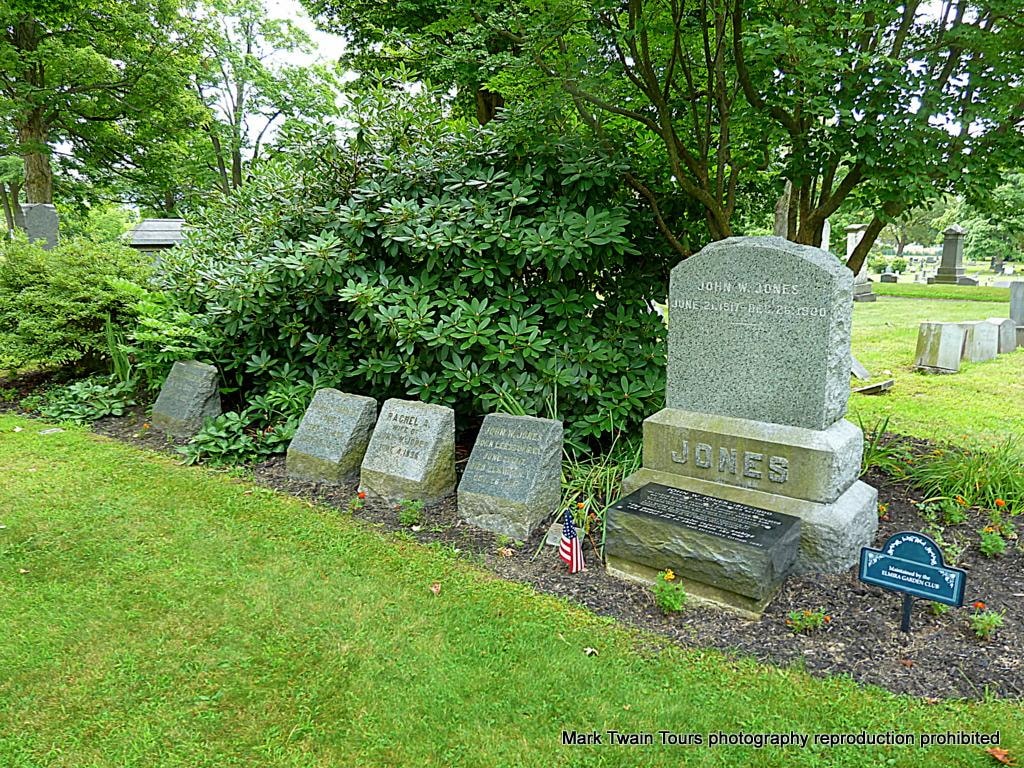 Jones family plot at Woodlawn Cemetery, Elmira NY