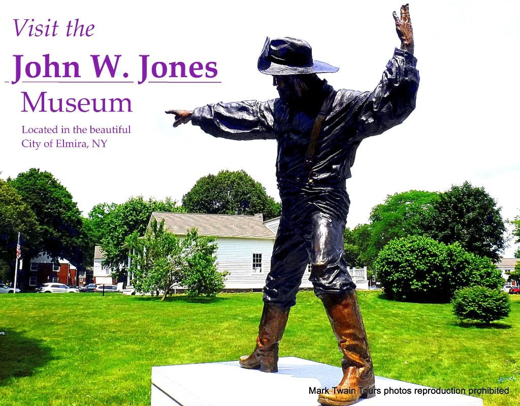 John W. Jones bronze statue, Elmira NY