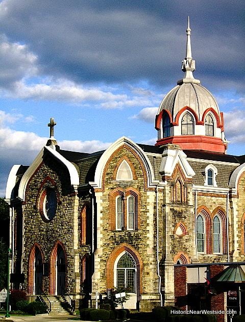 The Park Church historic stone exterior, Elmira NY
